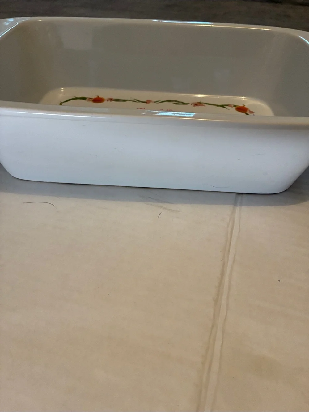 White Ceramic Green Bean Casserole Baking Dish By Campbell’s
